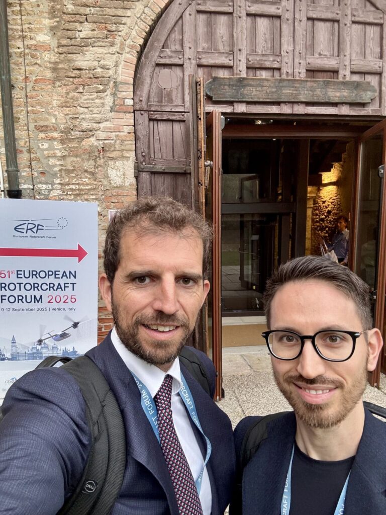 Michele Frisoli and Matteo Sforza at 51st European Rotorcraft Forum